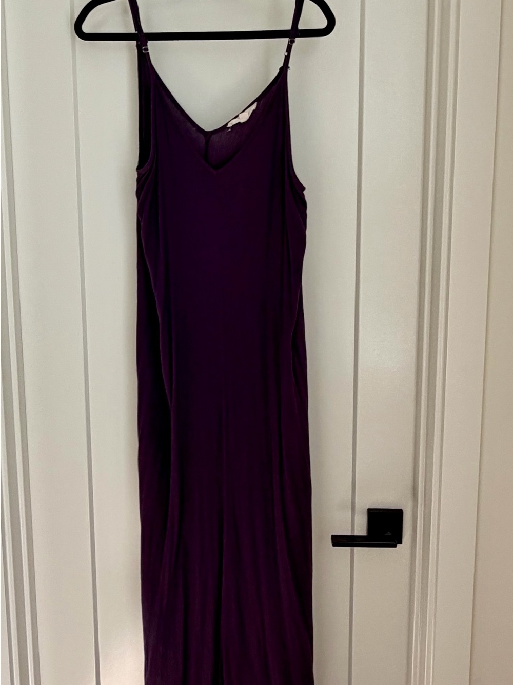 lovestitch Deep Plum V-Neck Maxi Slip Dress